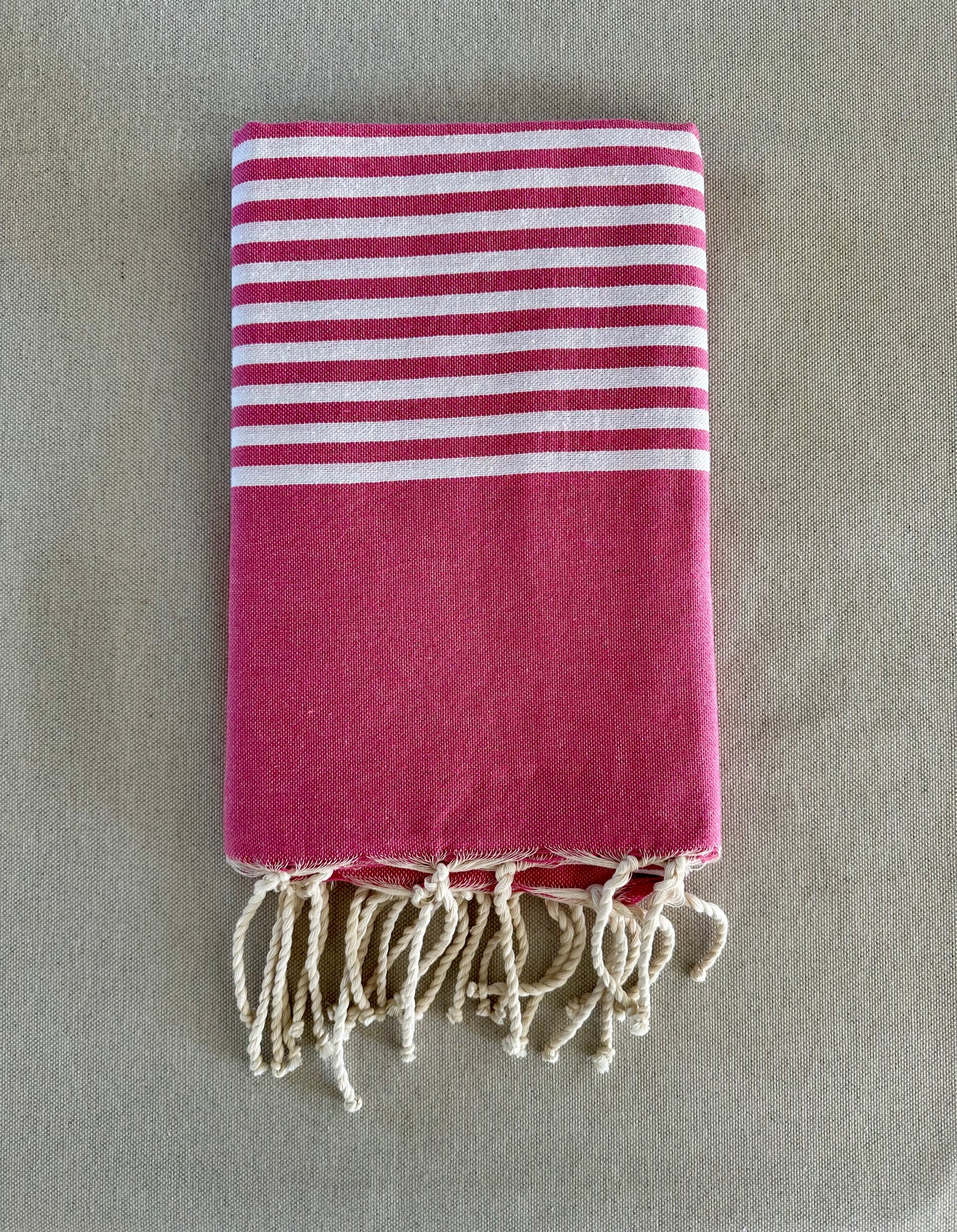Fouta 100x200 cm Tissage plat - Rose fushia