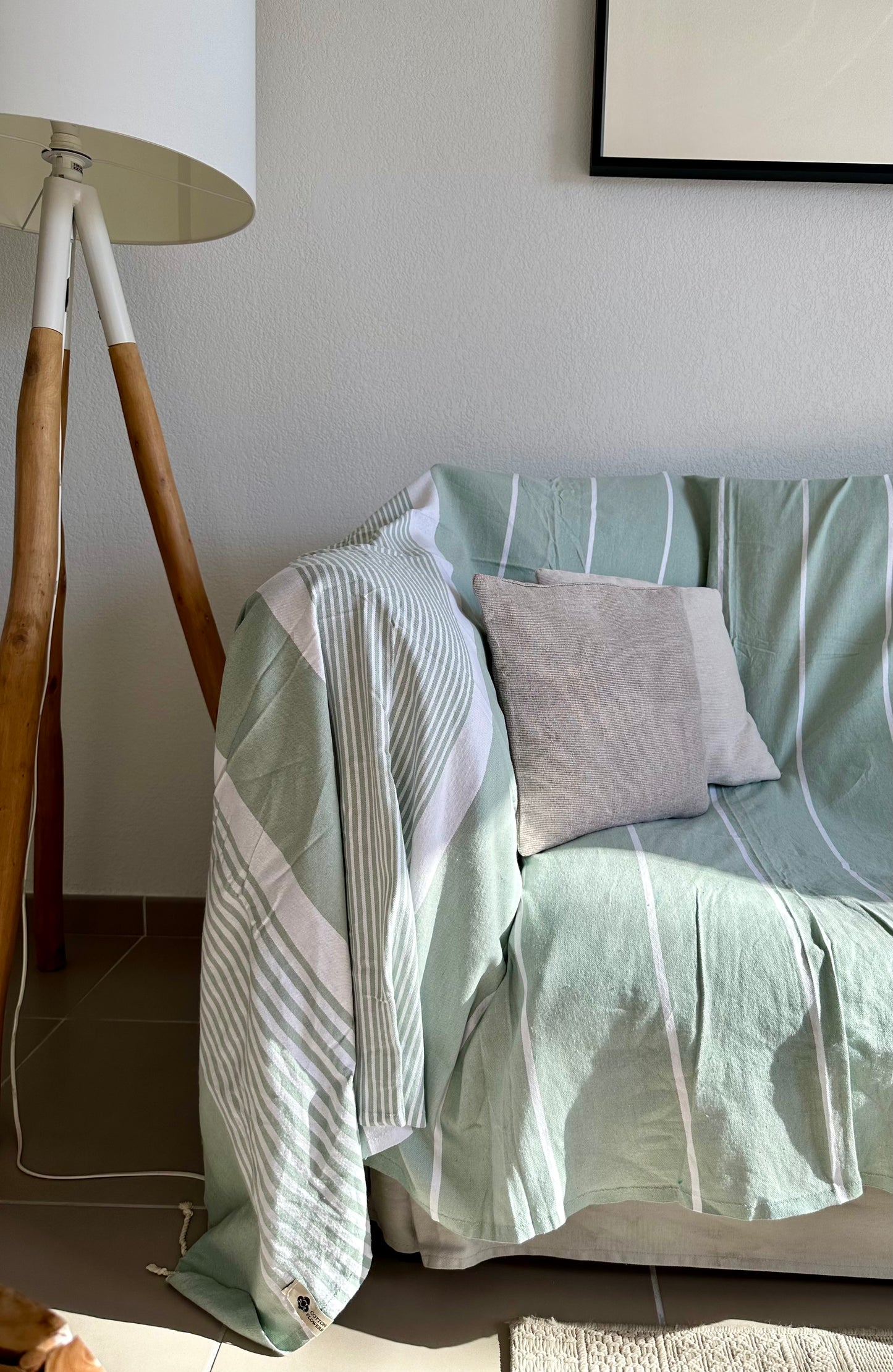Fouta XXL 200x300 cm - Vert pastel