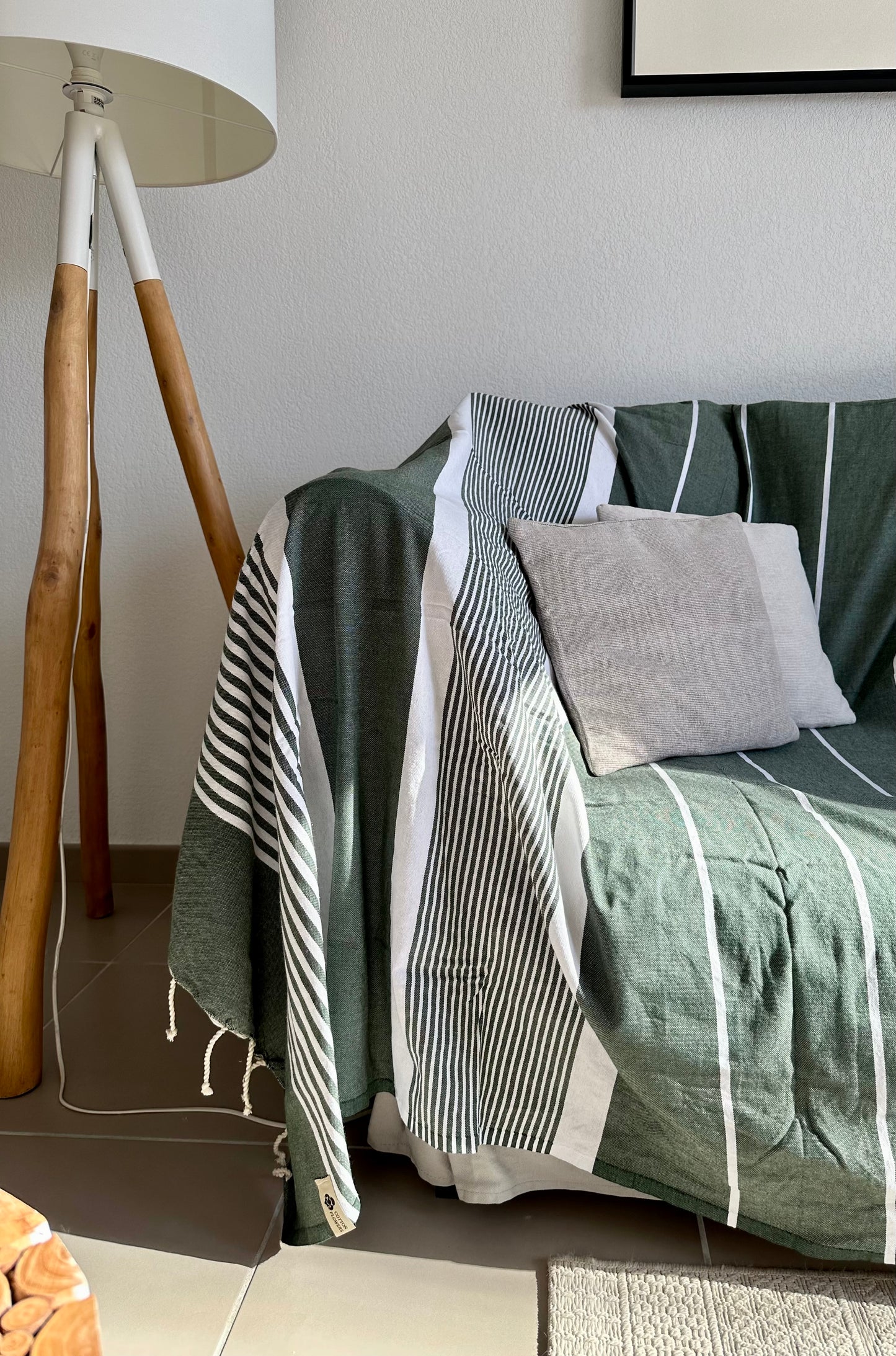 Fouta XXL 200x300 cm - Vert kaki