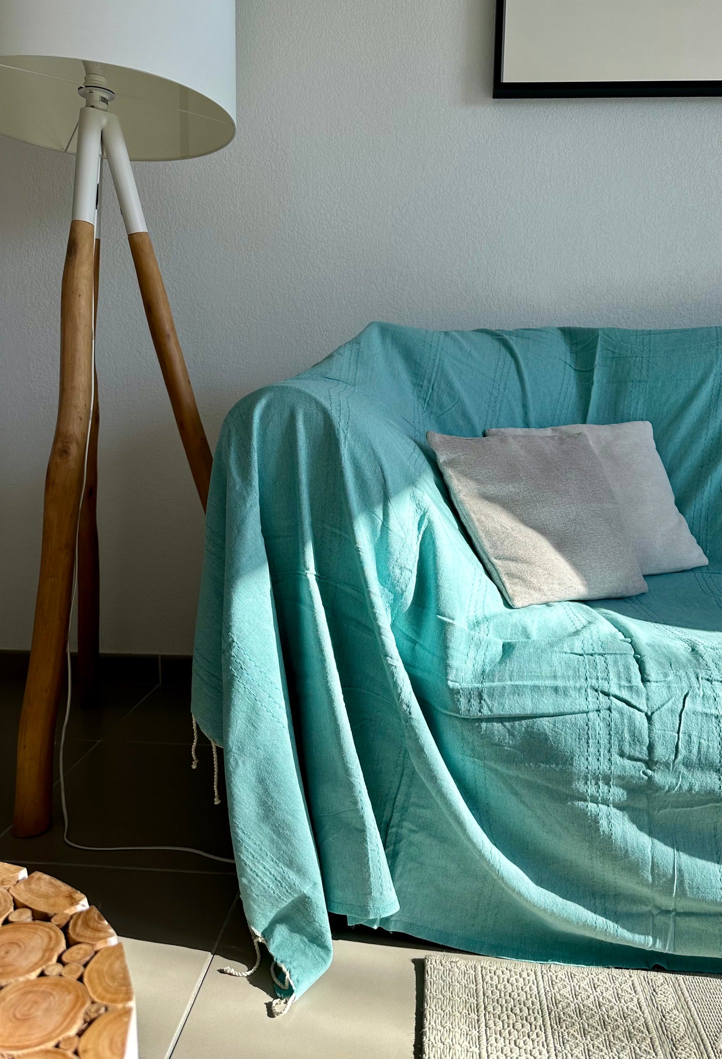 Fouta XXL 200x300 cm Unie - Bleu canard