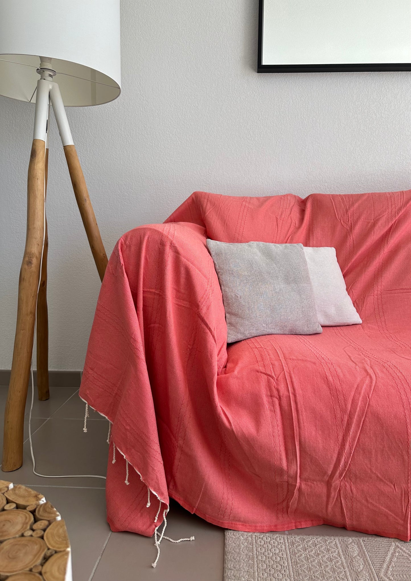 Fouta XXL 200x300 cm Unie - Corail