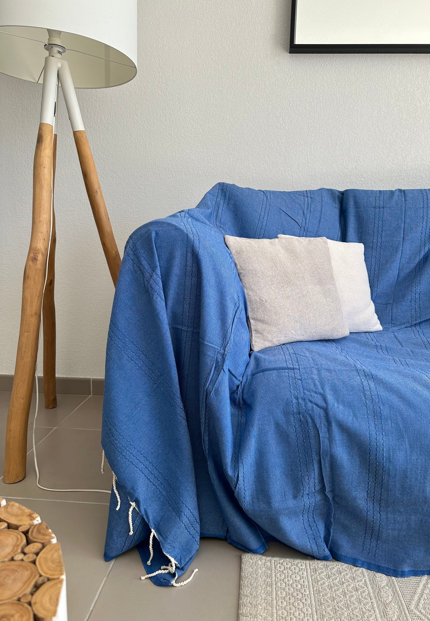 Fouta XXL 200x300 cm Unie - Bleu roi