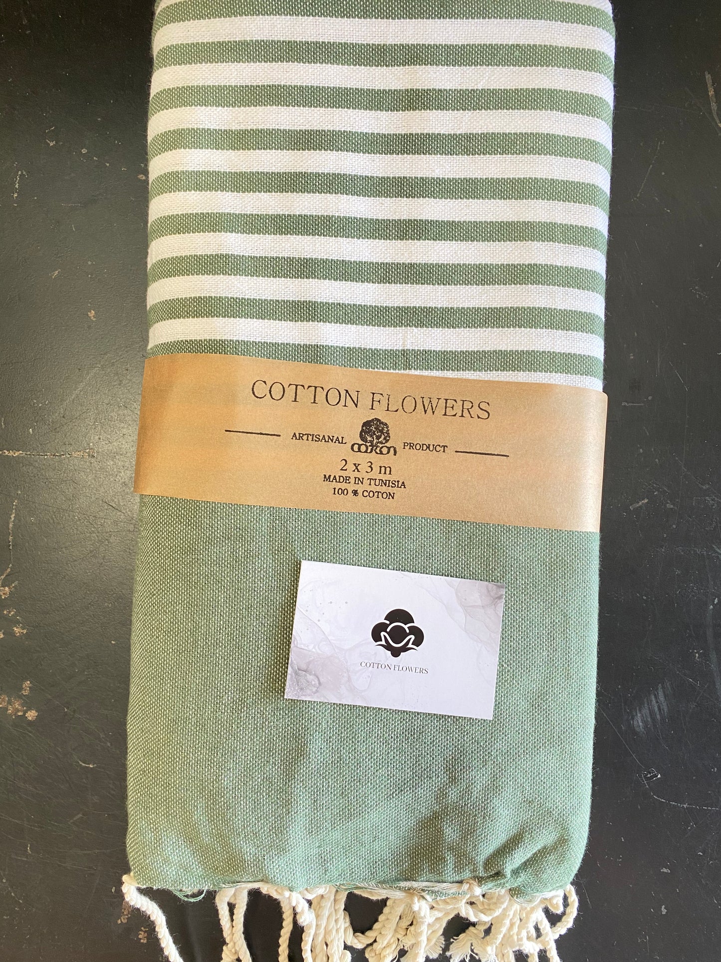 Fouta XXL 200x300 cm - Vert Olive