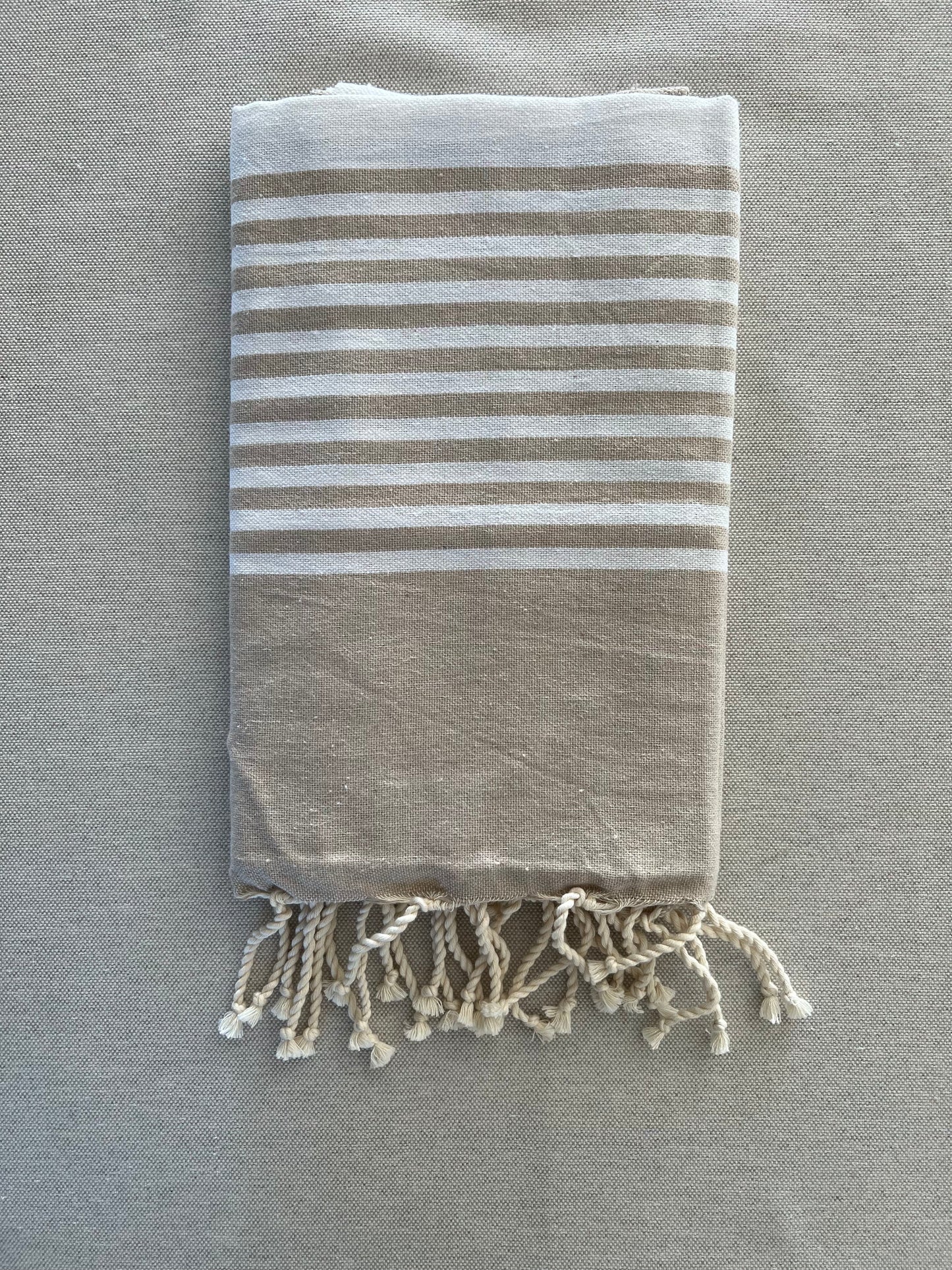Fouta 100x200 cm Tissage Plat - Beige