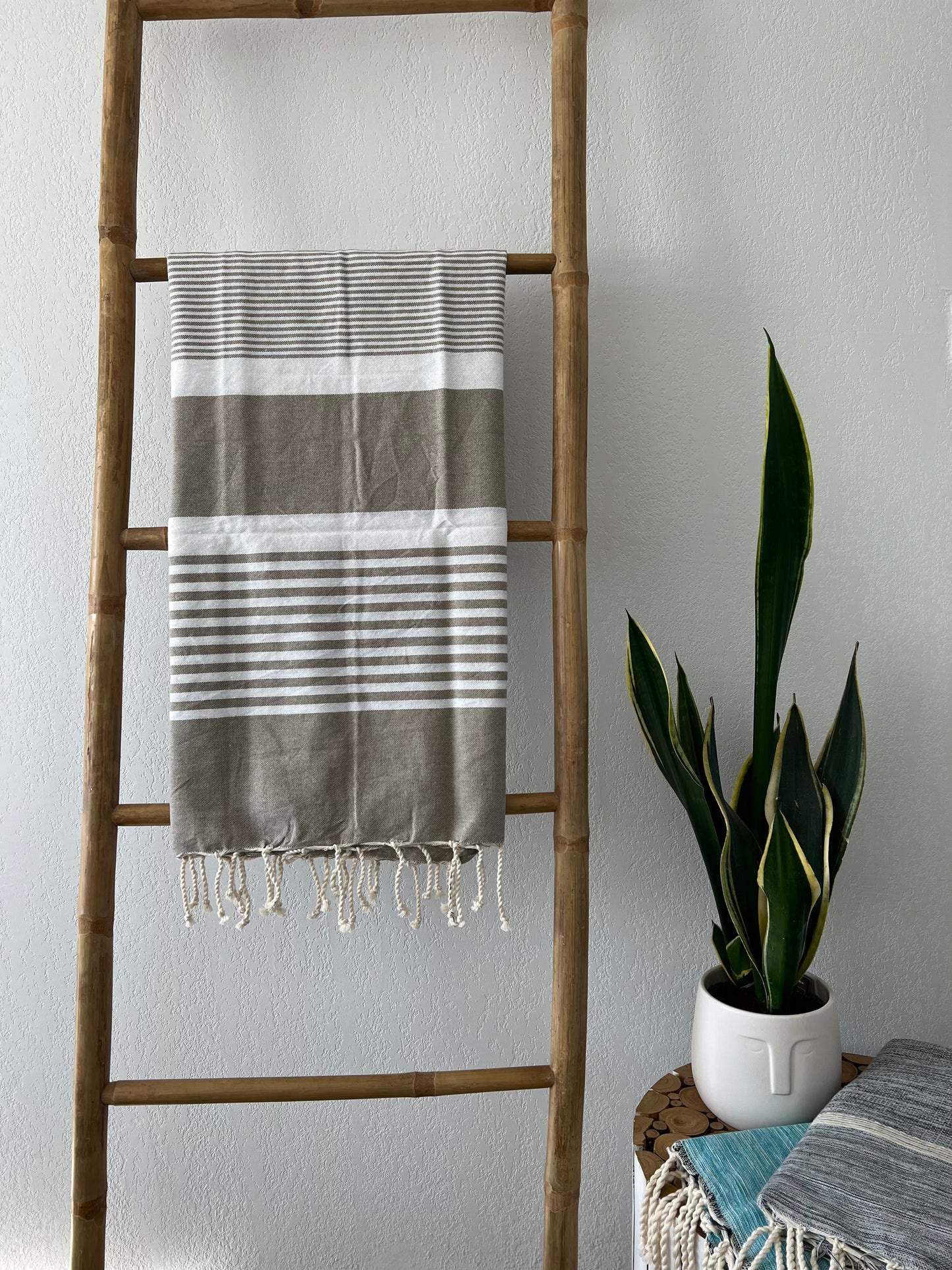 Fouta 100x200 cm Tissage Plat - Taupe