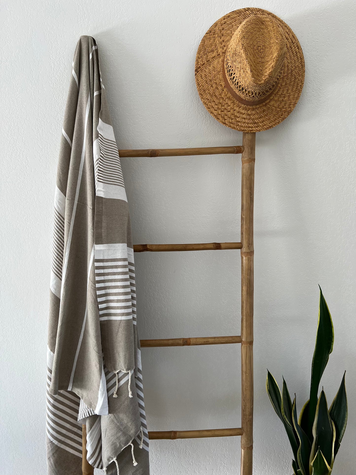 Fouta 100x200 cm Tissage Plat - Taupe