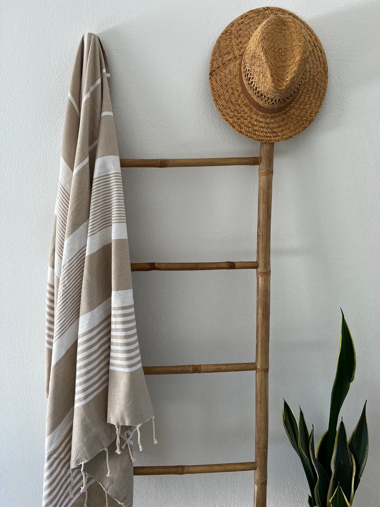 Fouta 100x200 cm Tissage Plat - Beige
