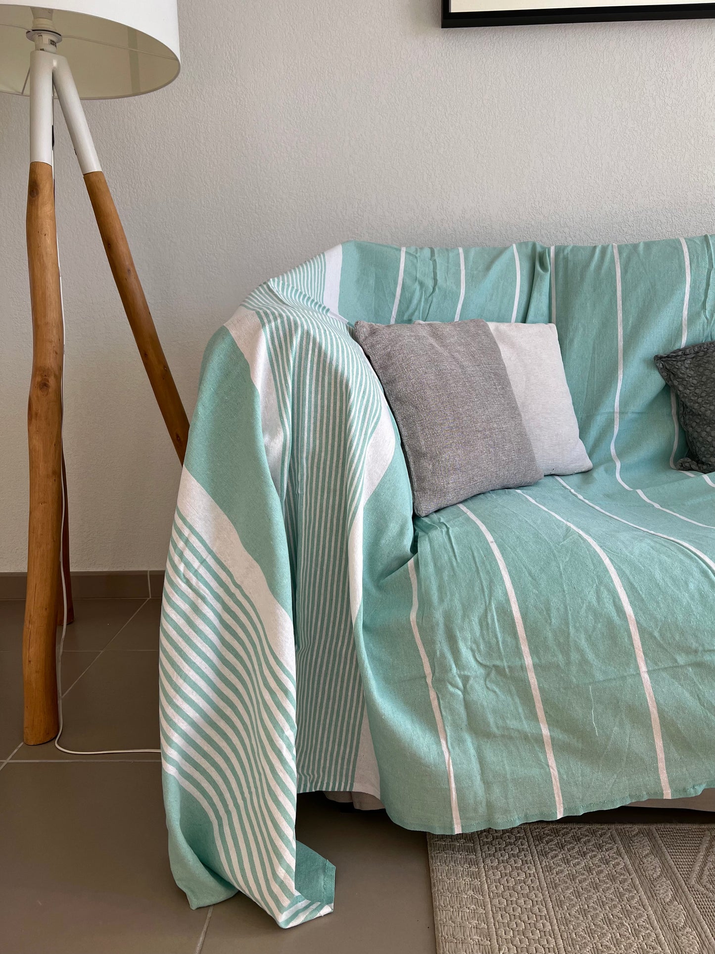Fouta XXL 200x300 cm - Bleu Cyan