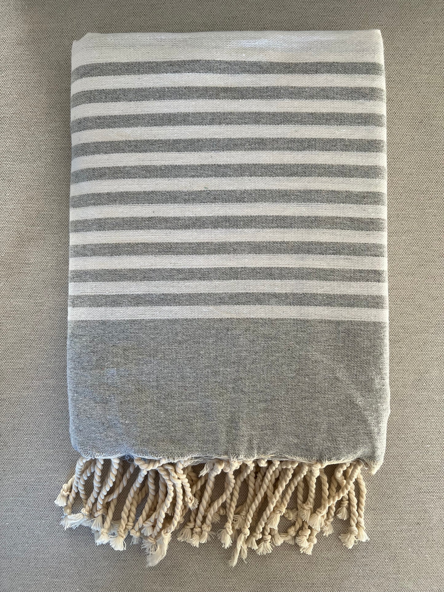 Fouta 200x200 cm Gris Clair