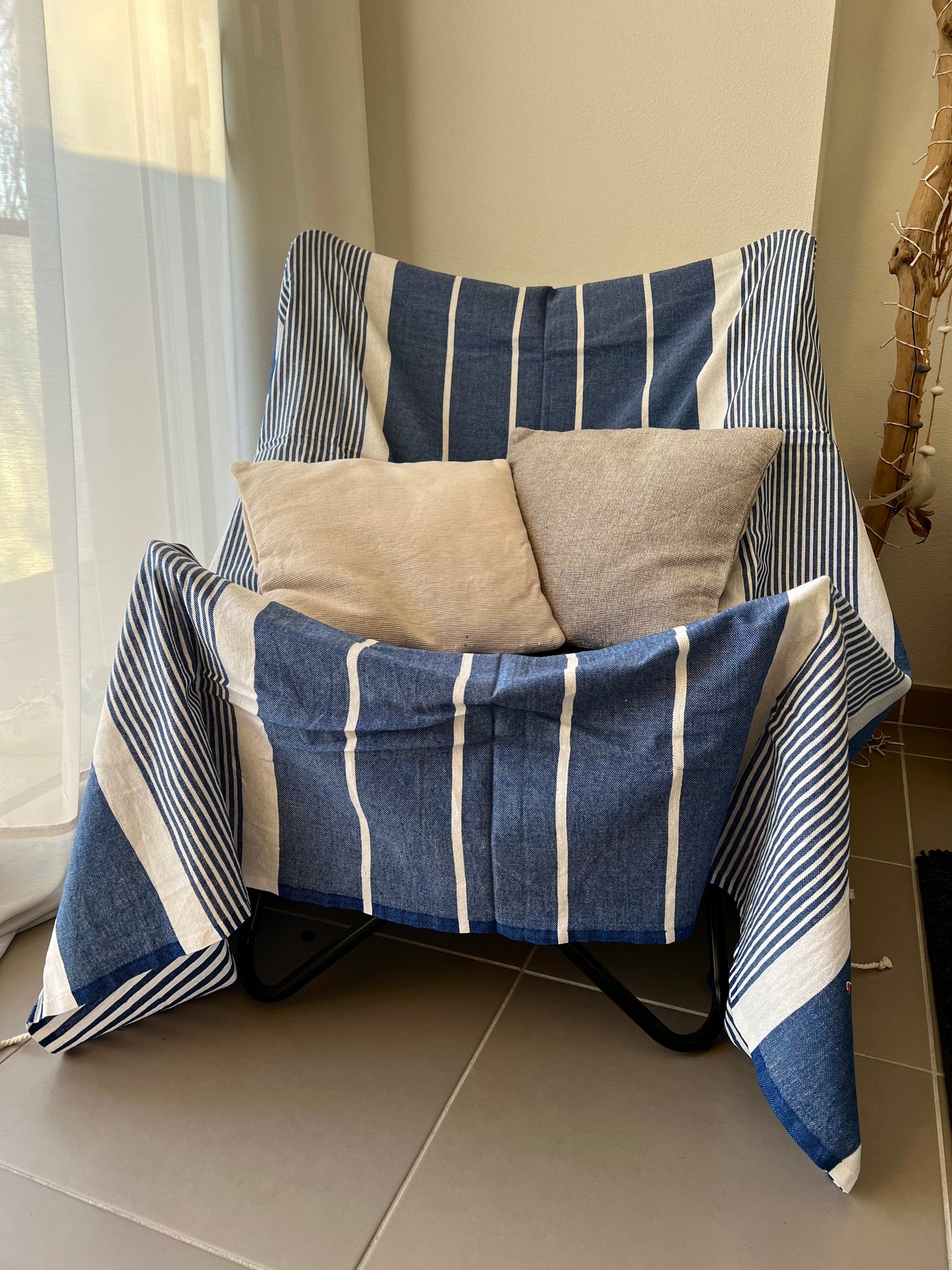 Fouta 200x200 cm Bleu Roi