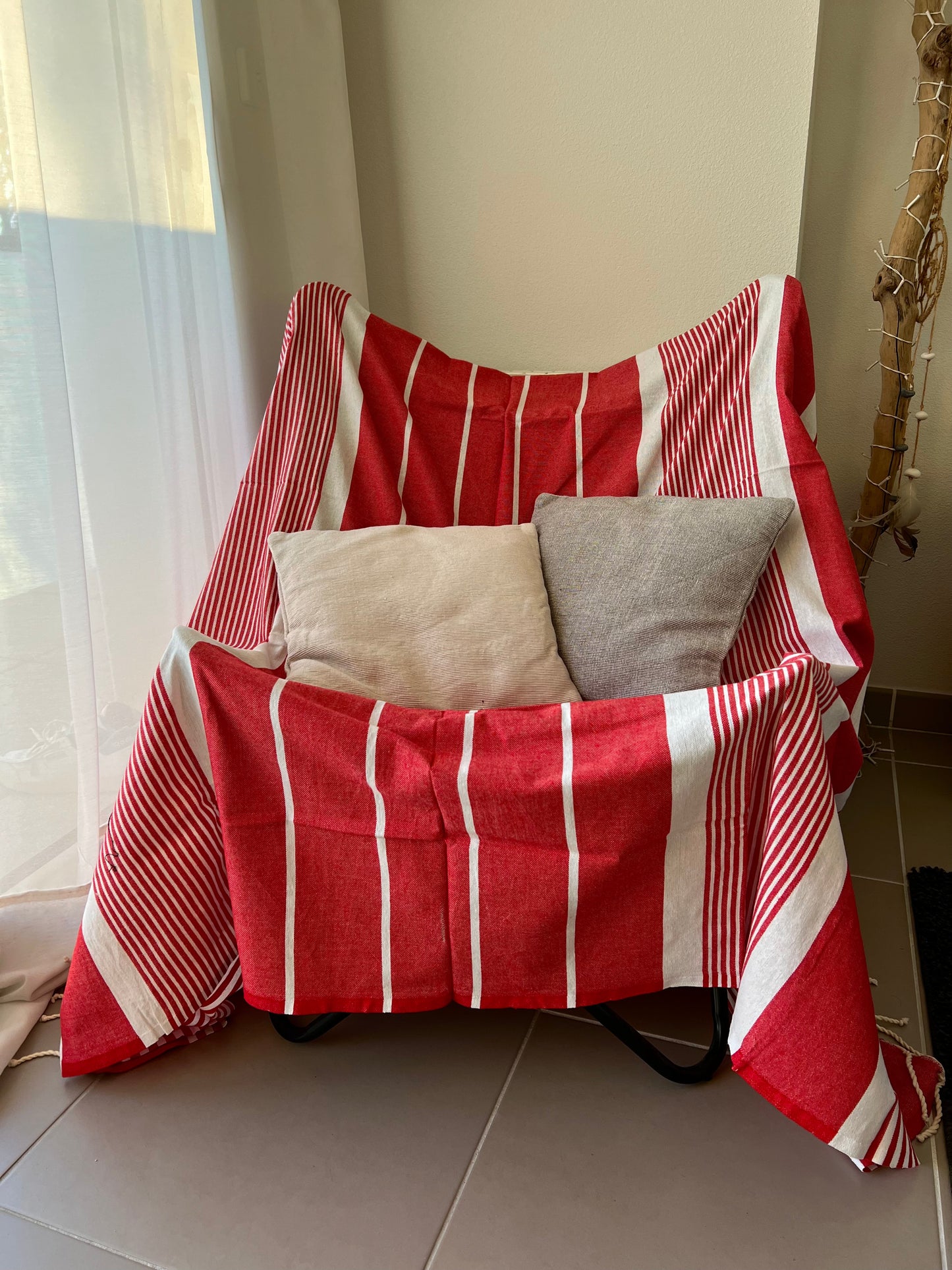 Fouta 200x200 cm Rouge