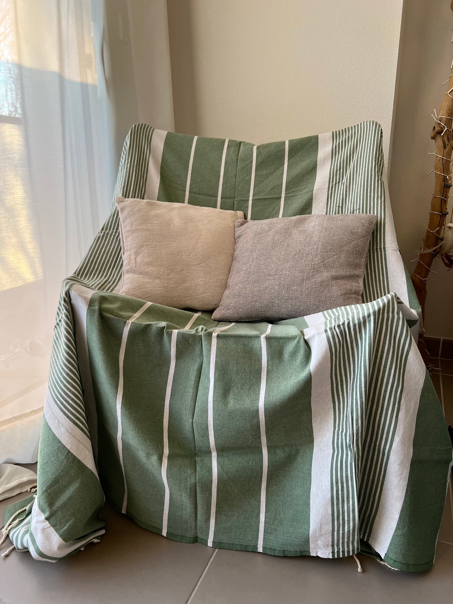Fouta 200x200 cm Vert Olive