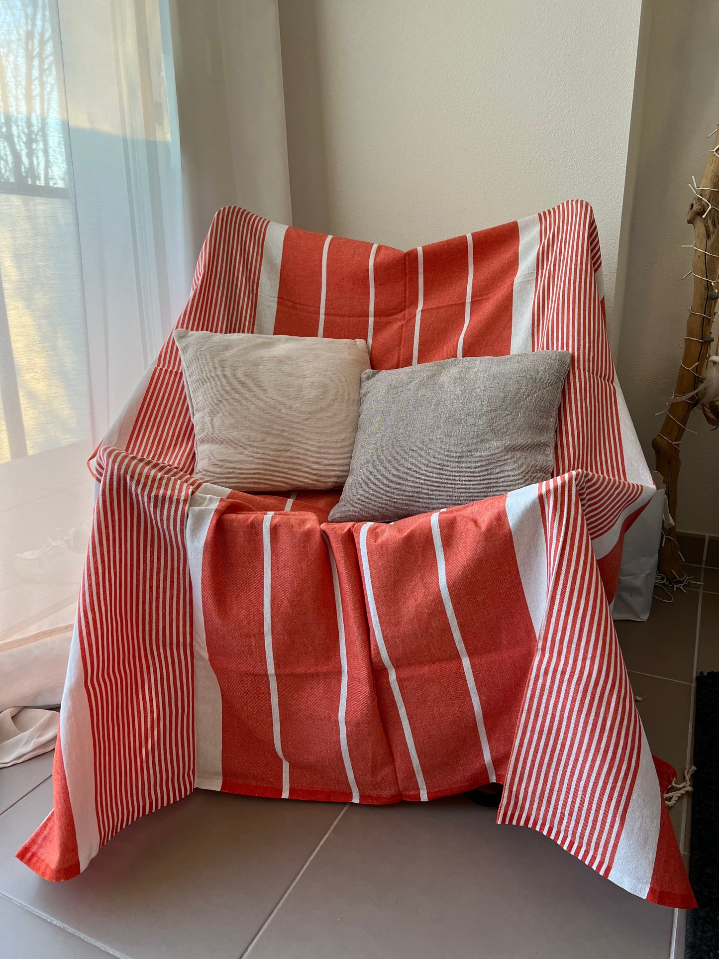 Fouta 200x200 cm Corail