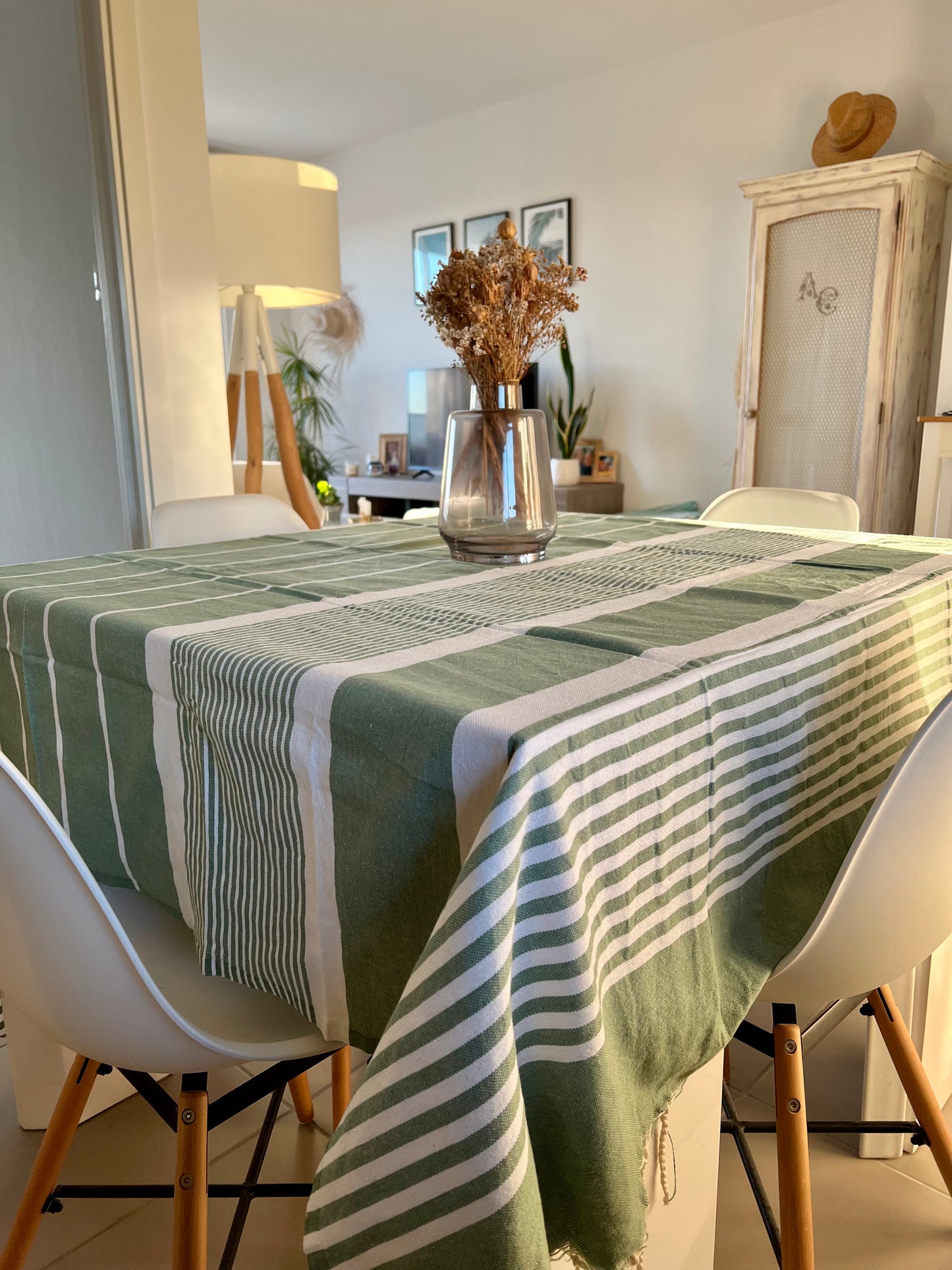 Fouta 200x200 cm Vert Olive
