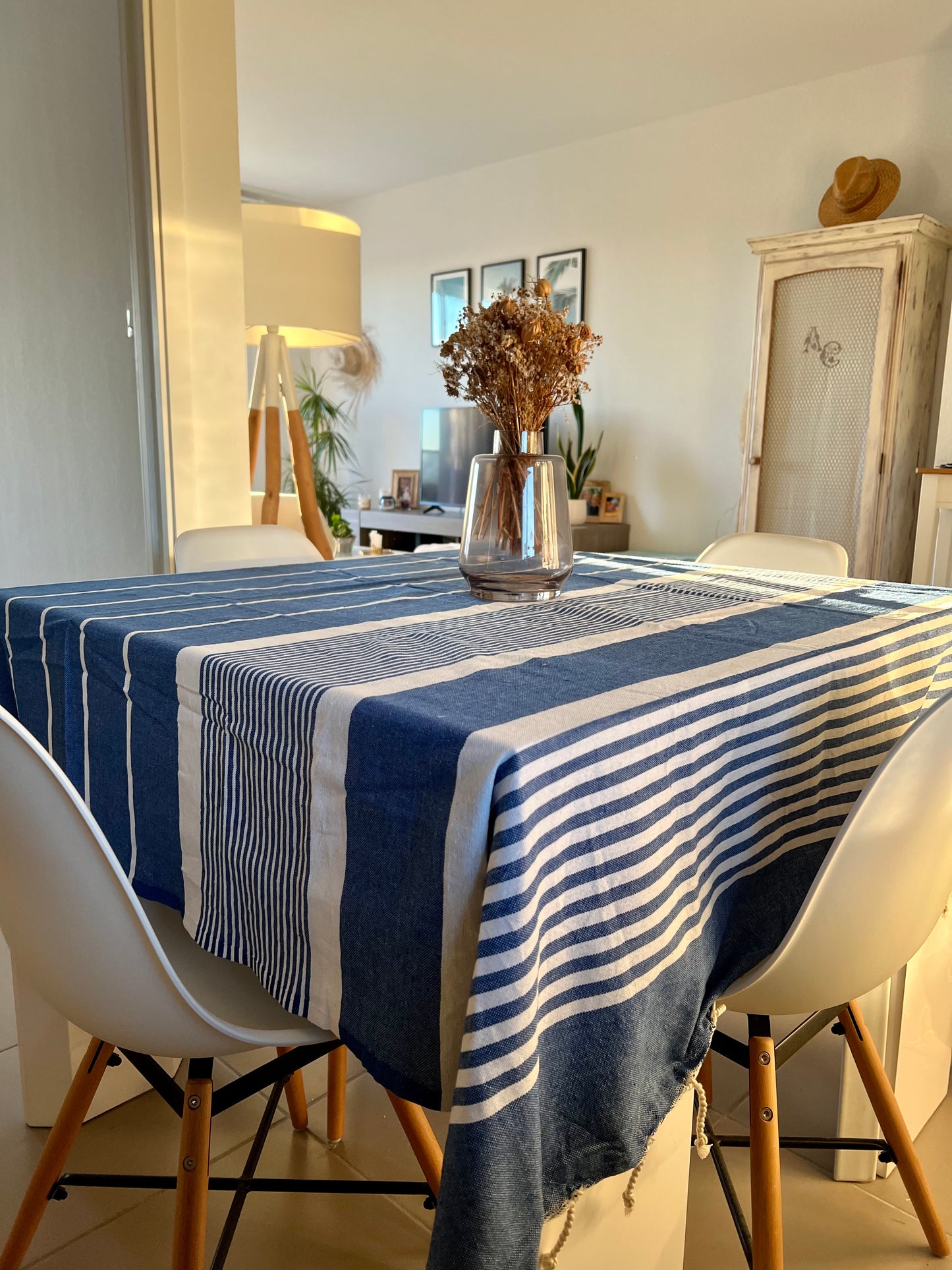Fouta 200x200 cm Bleu Roi