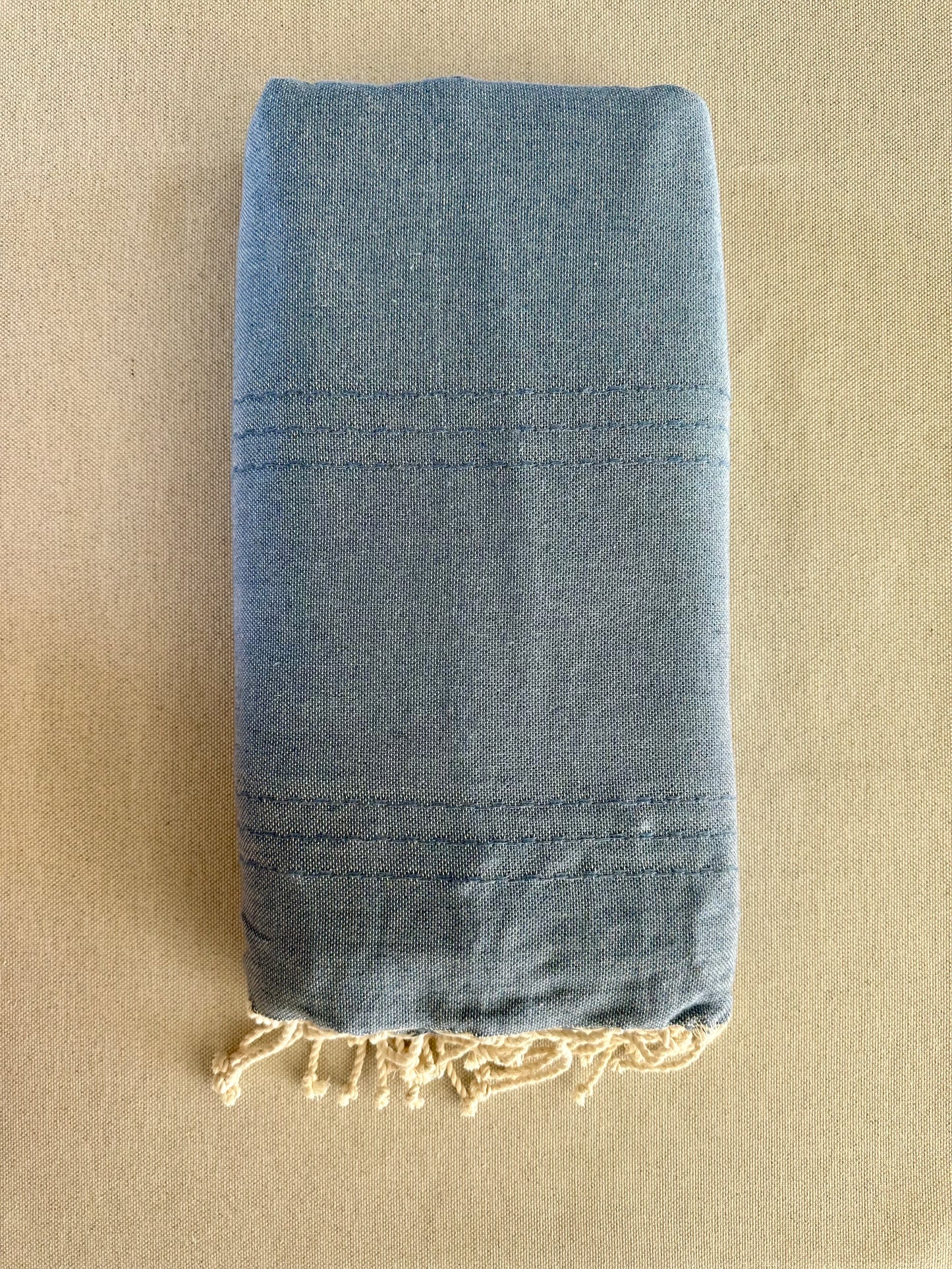 Fouta XXL 200x300 cm Unie - Bleu jean